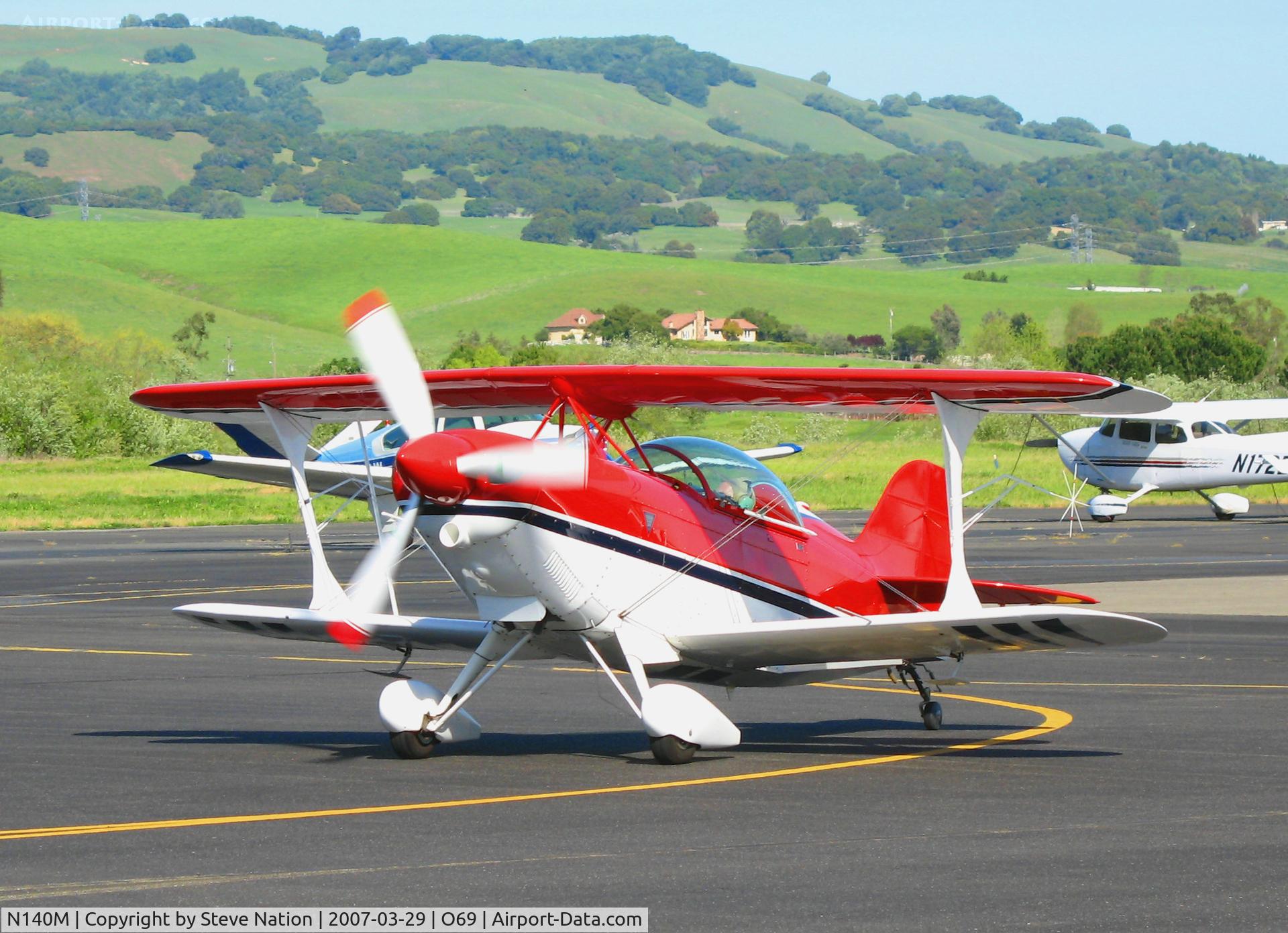 N140M, 1995 Aviat Pitts S-2B Special C/N 5328, 1995 Pitts S-2B @ Petaluma Municipal Airport, CA