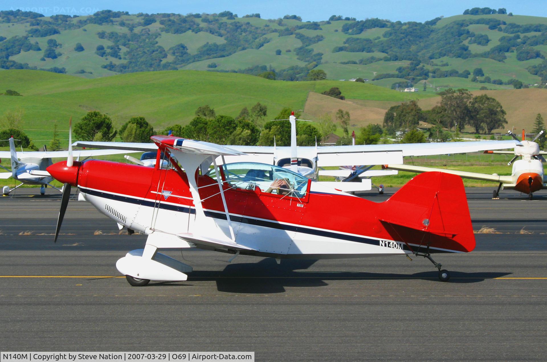 N140M, 1995 Aviat Pitts S-2B Special C/N 5328, 1995 Pitts S-2B @ Petaluma Municipal Airport, CA