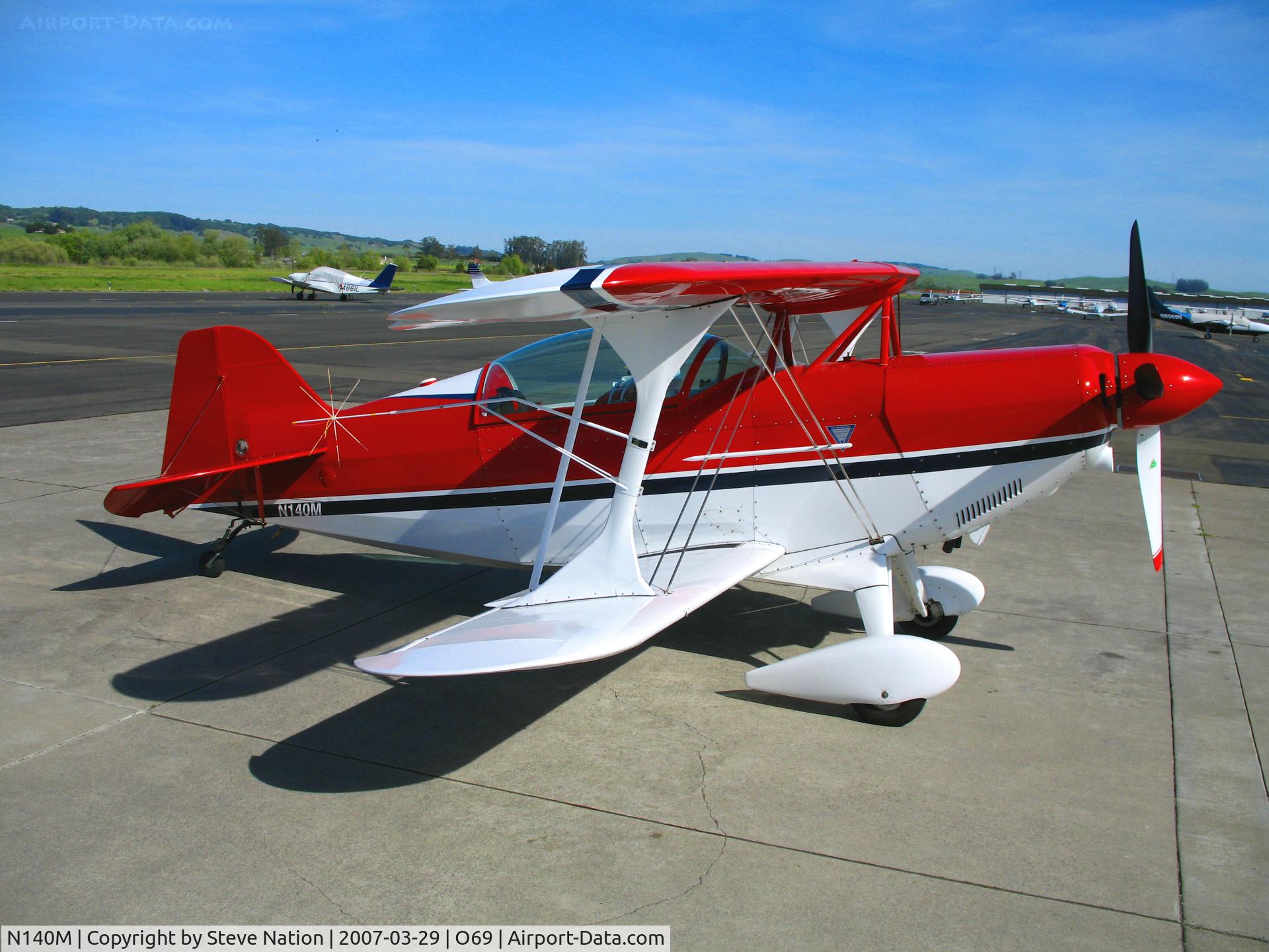 N140M, 1995 Aviat Pitts S-2B Special C/N 5328, 1995 Pitts S-2B @ Petaluma Municipal Airport, CA