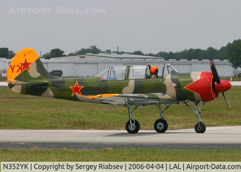 N352YK, 1989 Yakovlev (Aerostar) Yak-52W C/N 8910105, Sun-n-fun 2006