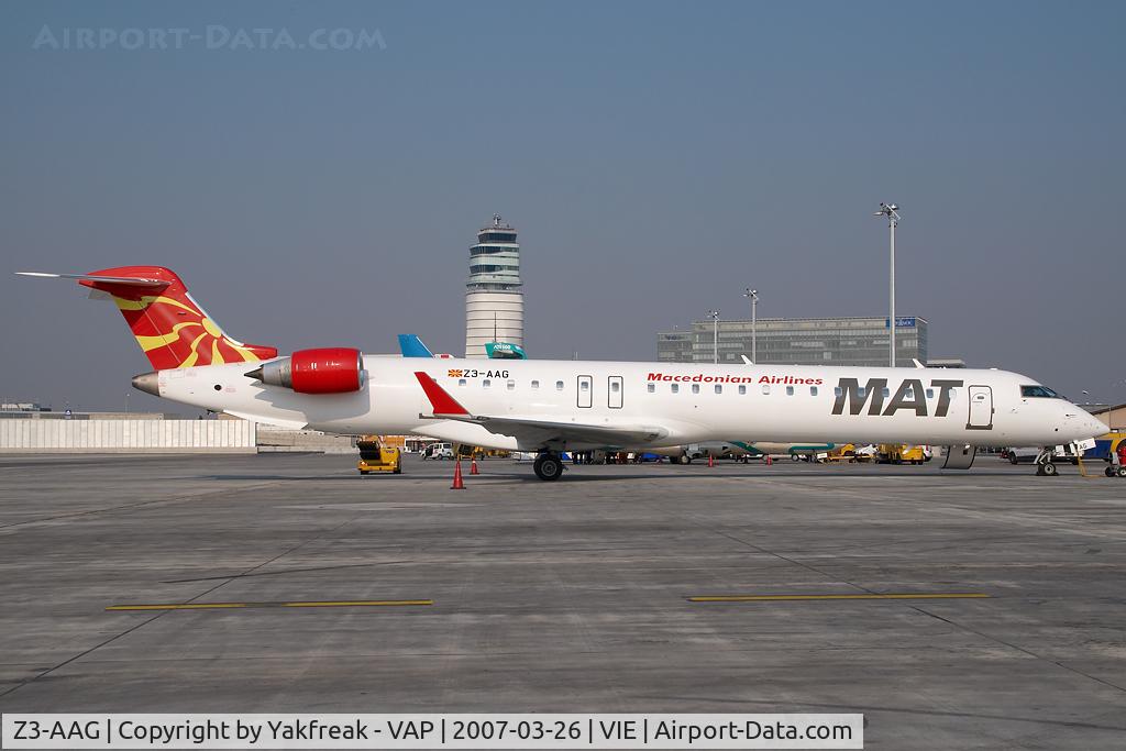 Z3-AAG, 2001 Bombardier CRJ-900LR (CL-600-2D24) C/N 15001, Macedonian Airlines Regionaljet 900