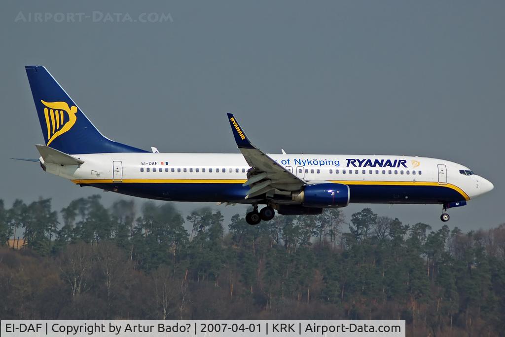 EI-DAF, 2002 Boeing 737-8AS C/N 29939, Ryanair