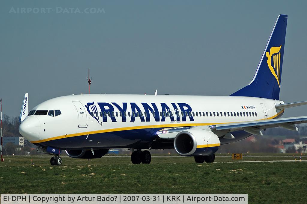 EI-DPH, 2007 Boeing 737-8AS C/N 33624, Ryanair