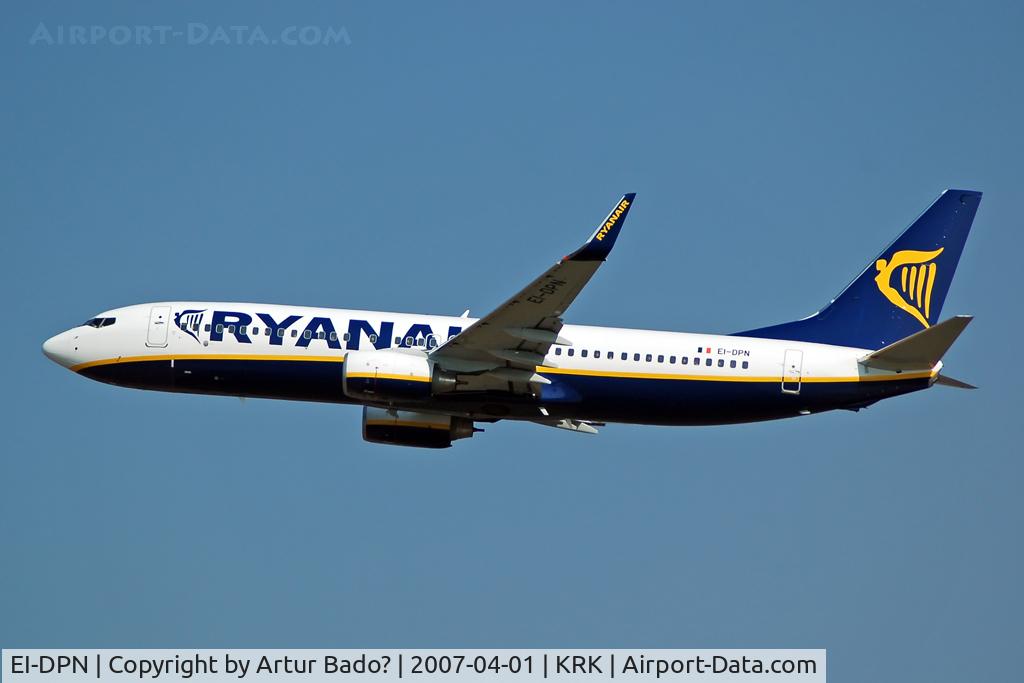 EI-DPN, 2007 Boeing 737-8AS C/N 35549, Ryanair
