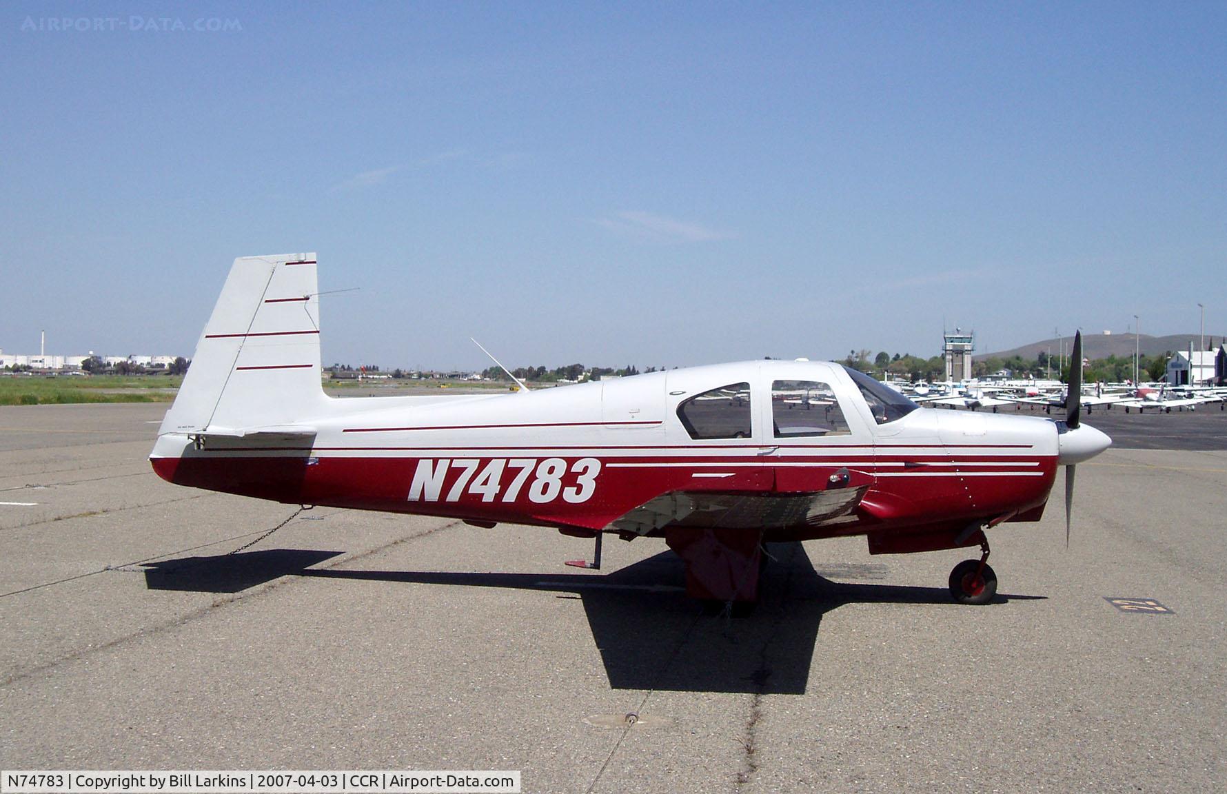 N74783, 1961 Mooney M20B Mark 21 C/N 1783, Visitor from Arizona.