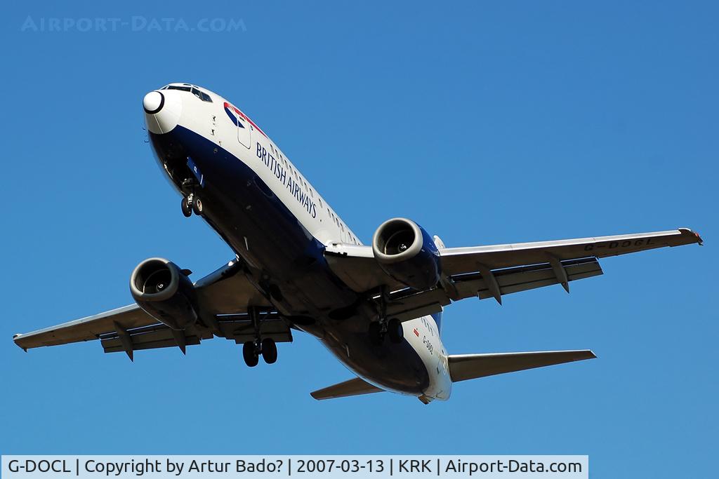 G-DOCL, 1992 Boeing 737-436 C/N 25842, British Airways