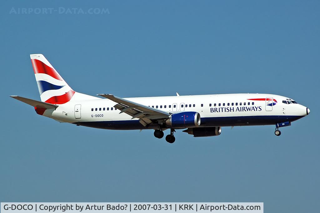 G-DOCO, 1992 Boeing 737-436 C/N 25849, British Airways