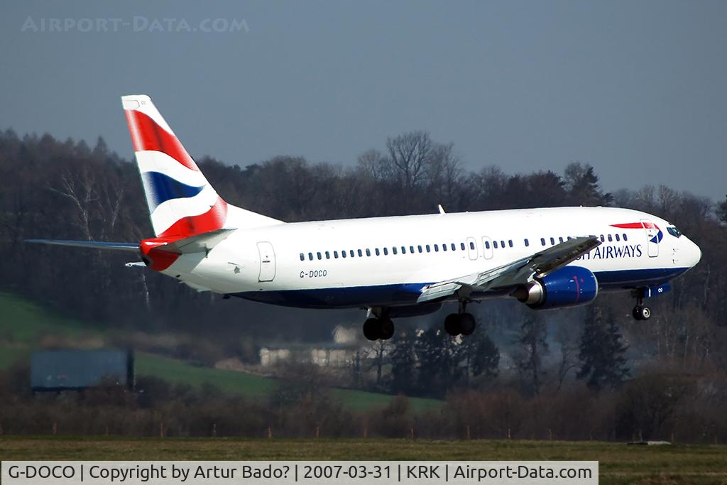 G-DOCO, 1992 Boeing 737-436 C/N 25849, British Airways