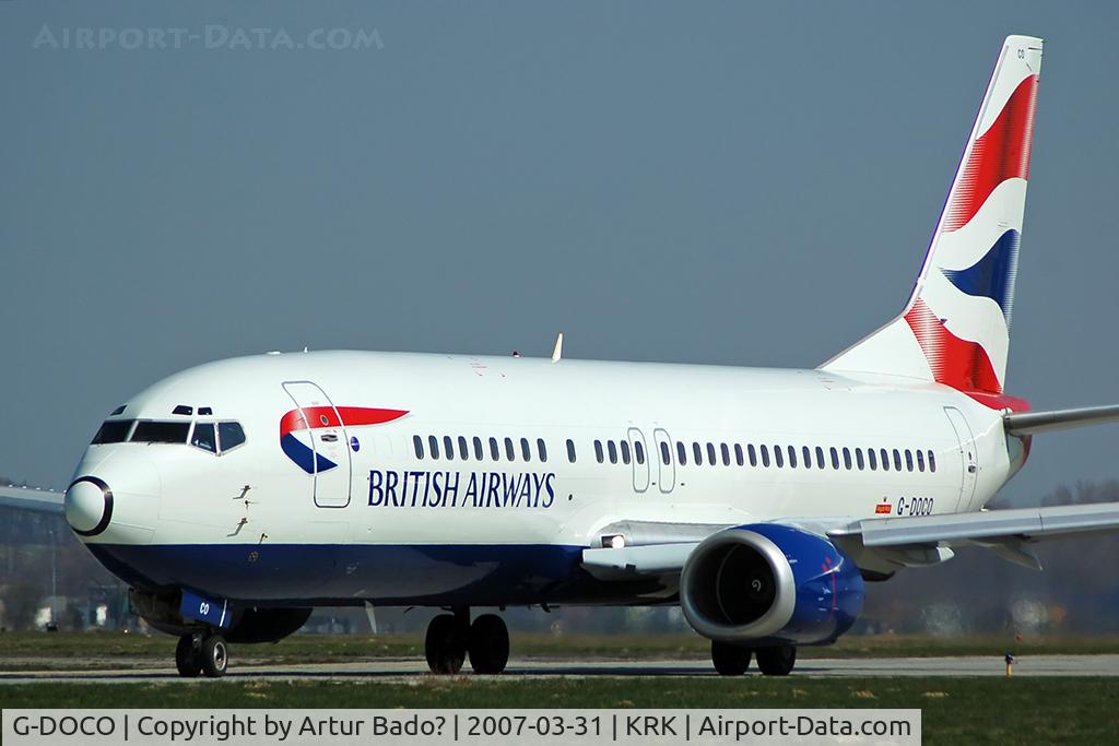 G-DOCO, 1992 Boeing 737-436 C/N 25849, British Airways