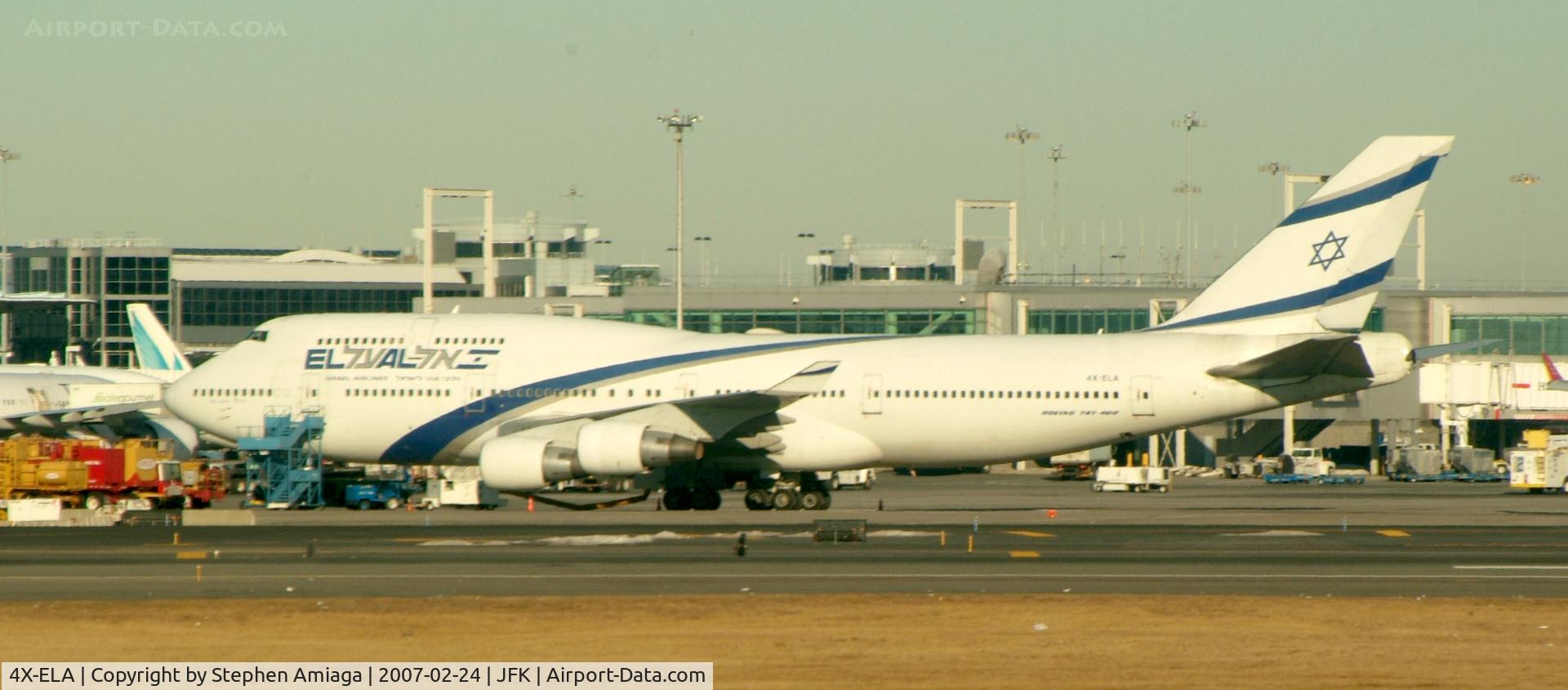 4X-ELA, 1994 Boeing 747-458 C/N 26055, EL-AL 747 readying for a trip