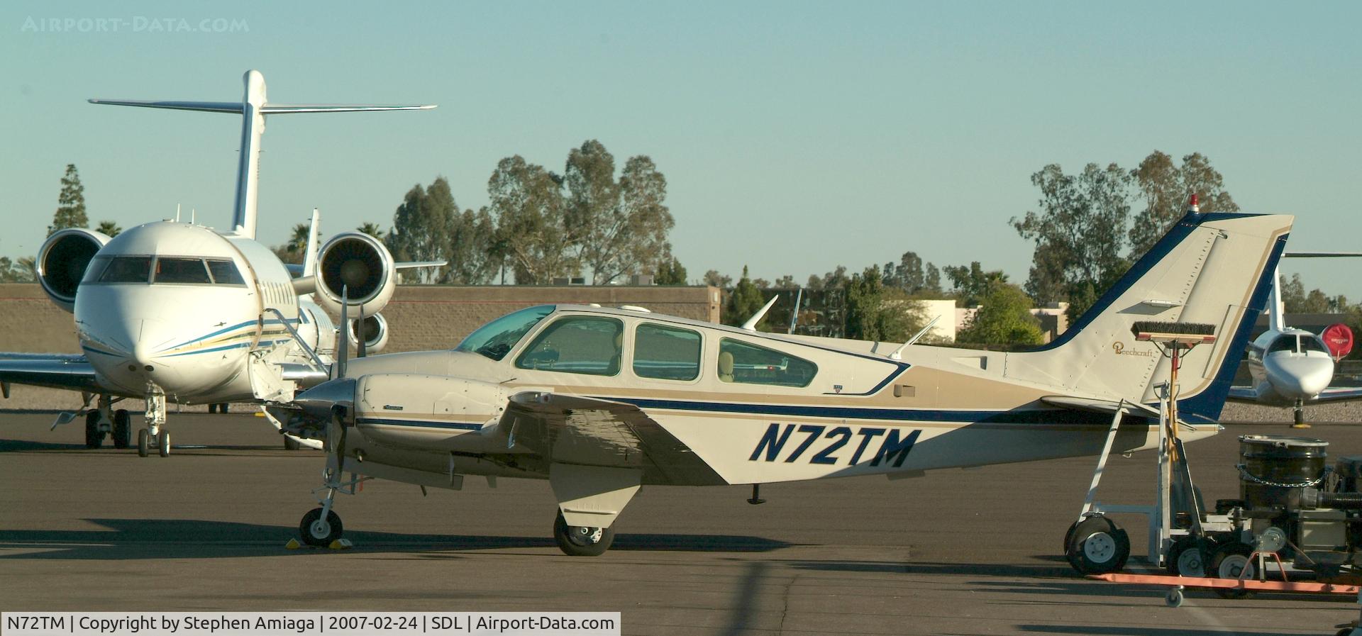 N72TM, 1976 Beech 95-B55 (T42A) Baron C/N TC-2005, Bonanza at Scottsdale