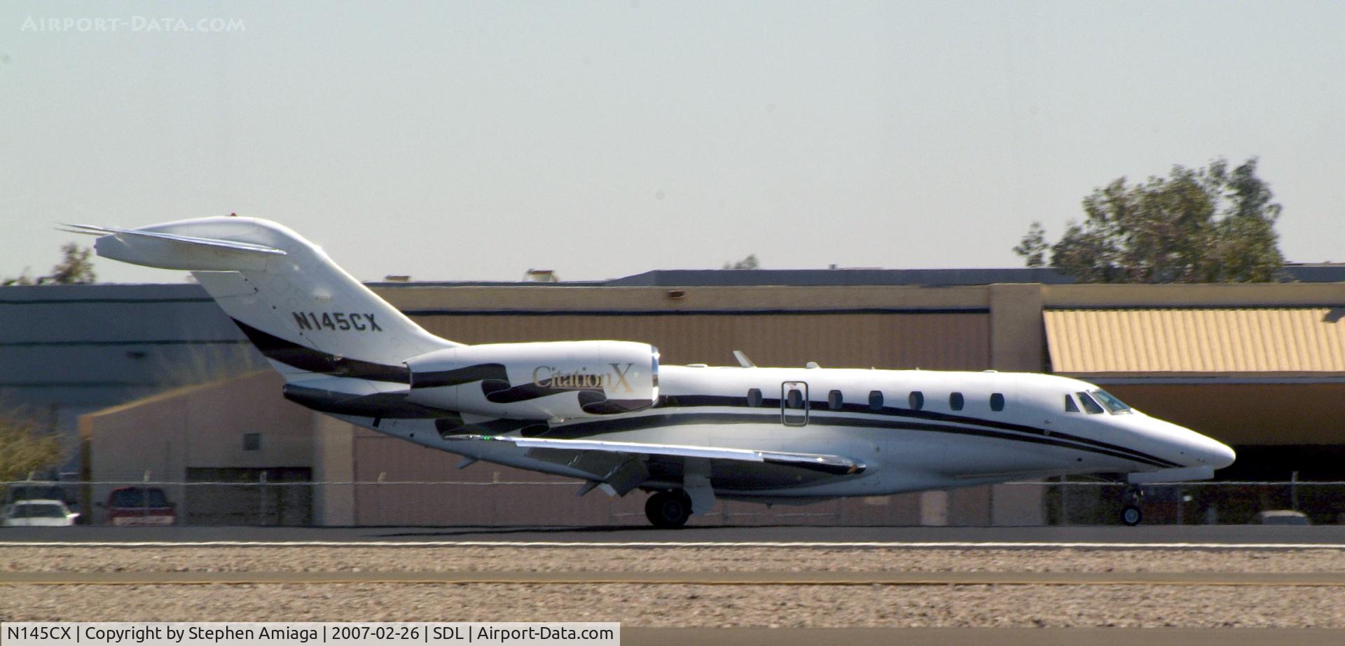 N145CX, 2001 Cessna 750 Citation X Citation X C/N 750-0145, Citation X Taxiing