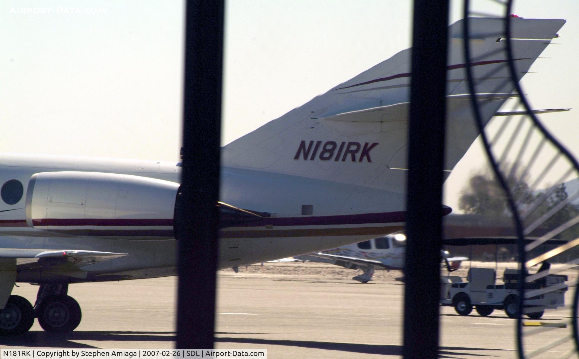 N181RK, 1991 Dassault Falcon 200 (20H) C/N 515, Falcon 200 on the ramp
