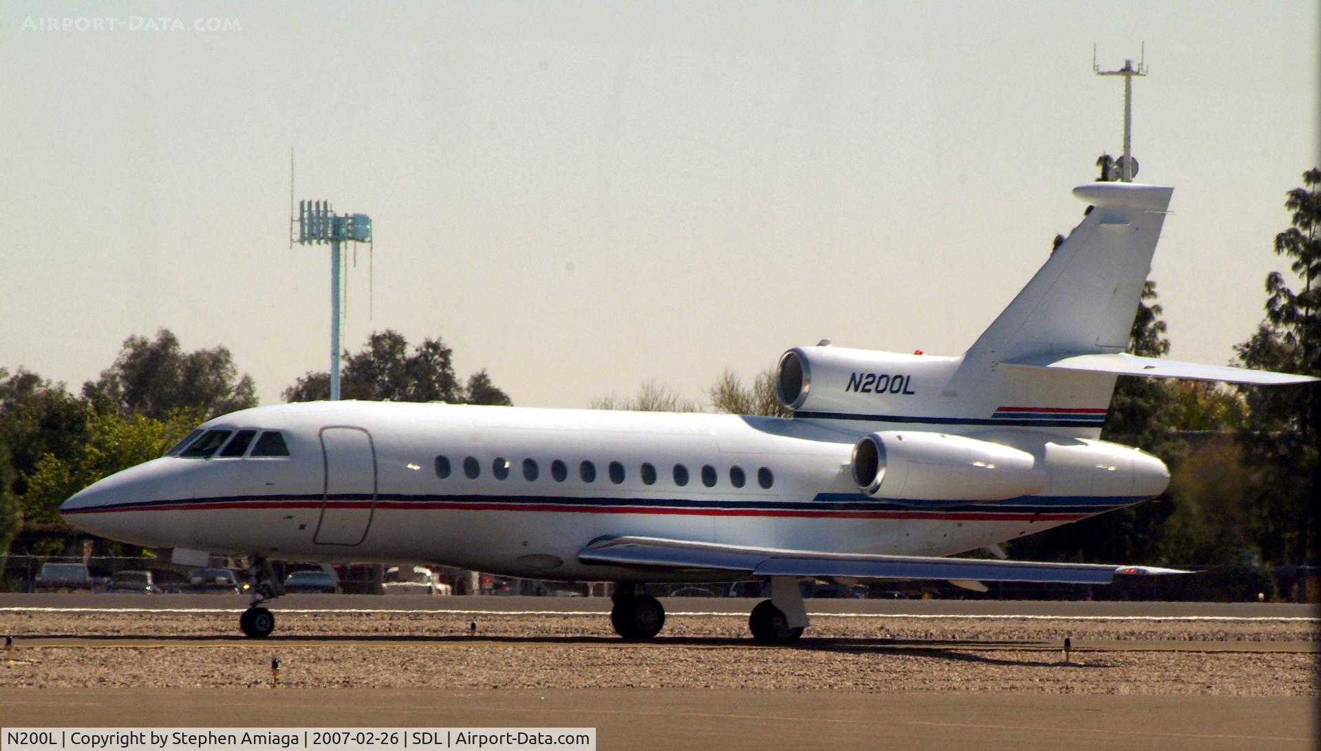 N200L, 1996 Dassault Falcon 900EX C/N 2, Falcon 900 - clear of the active
