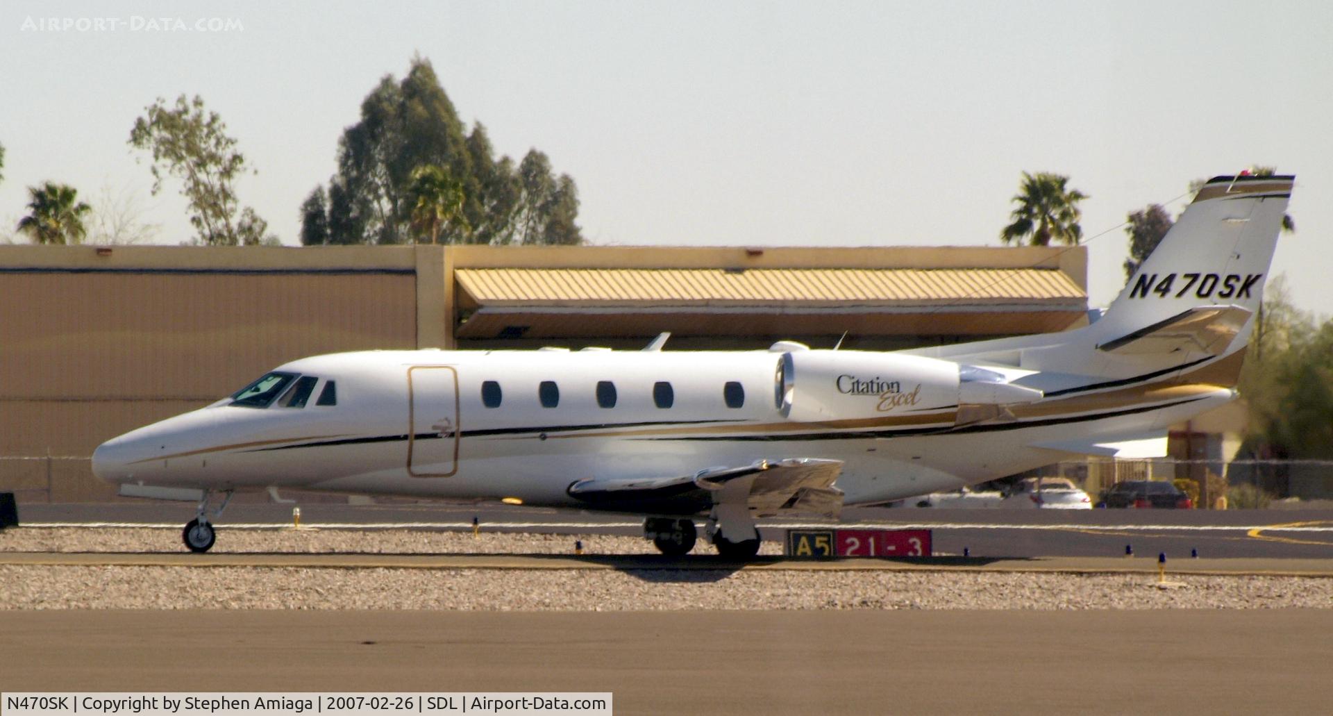 N470SK, 2003 Cessna 560XL Citation Excel C/N 560-5348, 560xl Taxiing back out