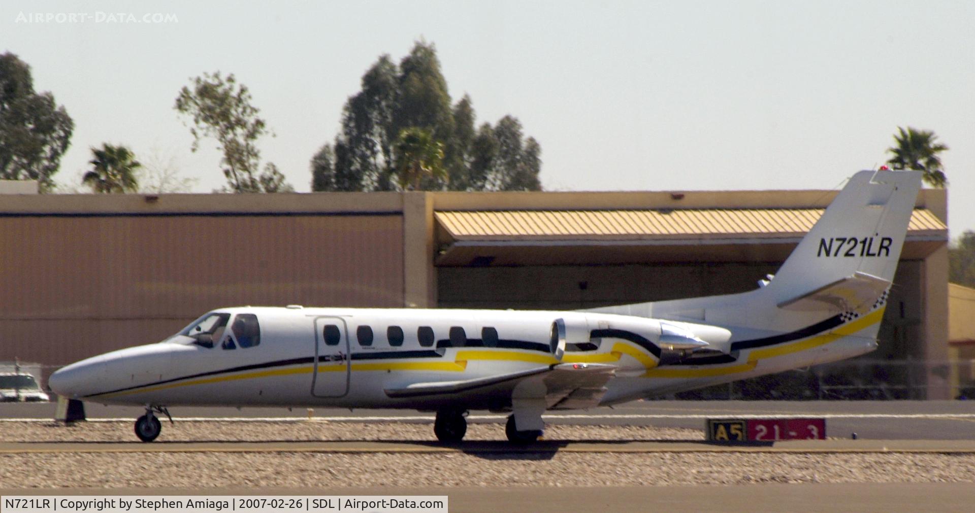 N721LR, 1986 Cessna S550 Citation IIS C/N S550-0118, C 550 Taxiing in