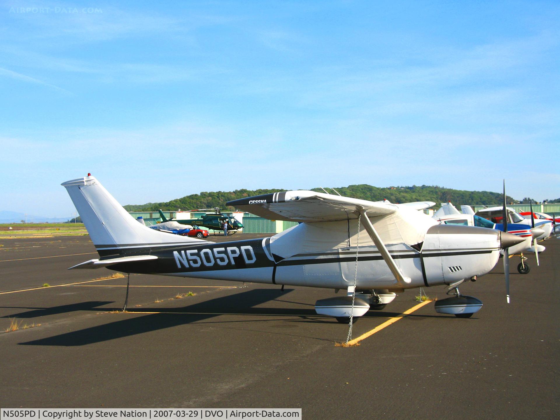 N505PD, 1971 Cessna 182 Skylane C/N 18260611, 1971 Cessna 182 visiting from Baker, OR @ Gnoss Field (Novato), CA