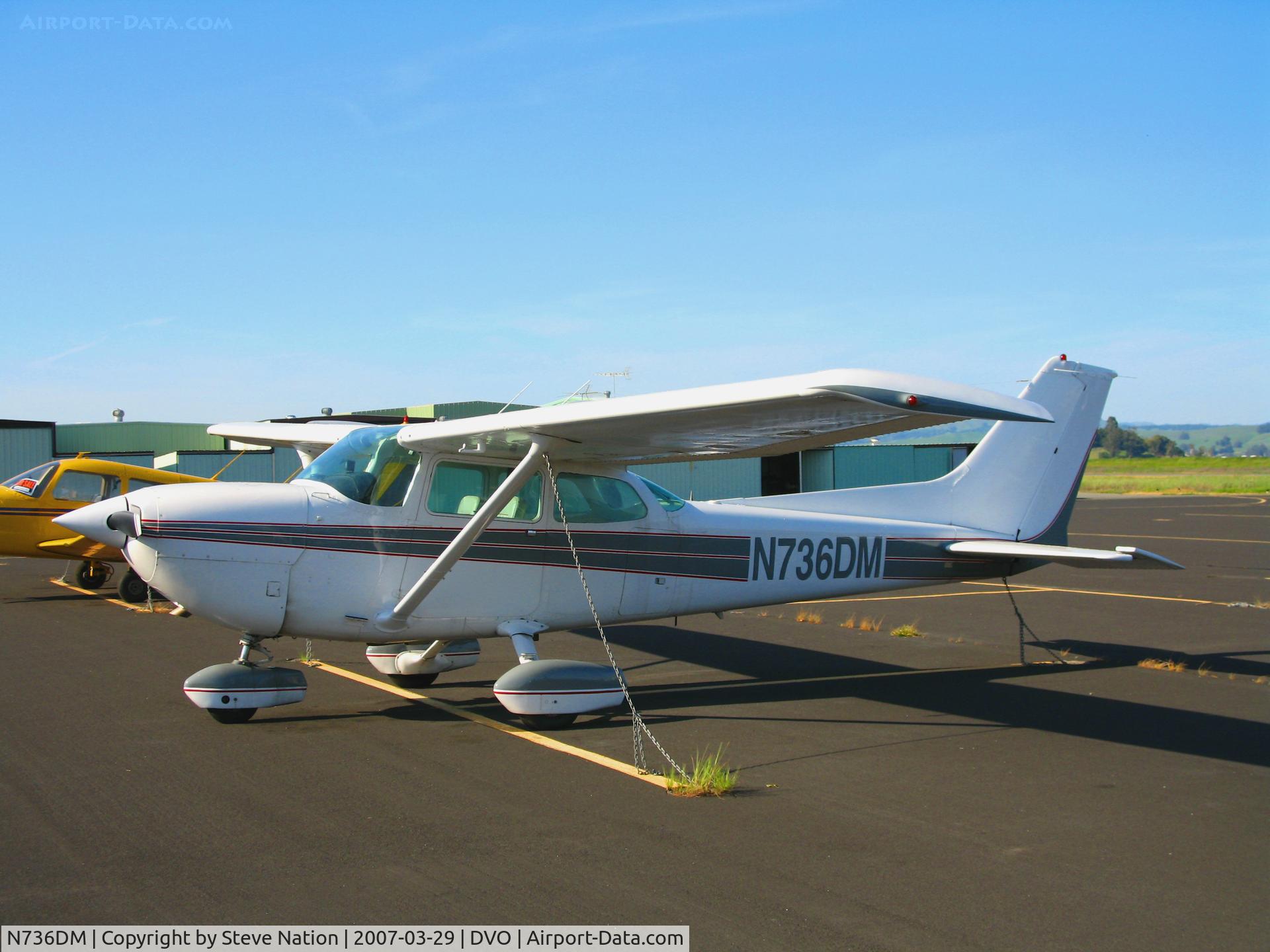 N736DM, 1977 Cessna R172K Hawk XP C/N R1722445, Horse & Crane Enterprises 1977 Cessna R172K @ Gnoss Field (Novato), CA
