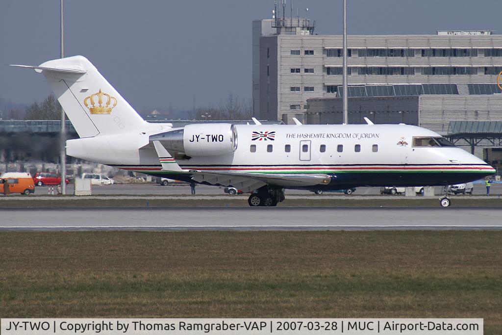JY-TWO, 2000 Bombardier Challenger 604 (CL-600-2B16) C/N 5443, Jordan-Government Canadair CL600 Challenger