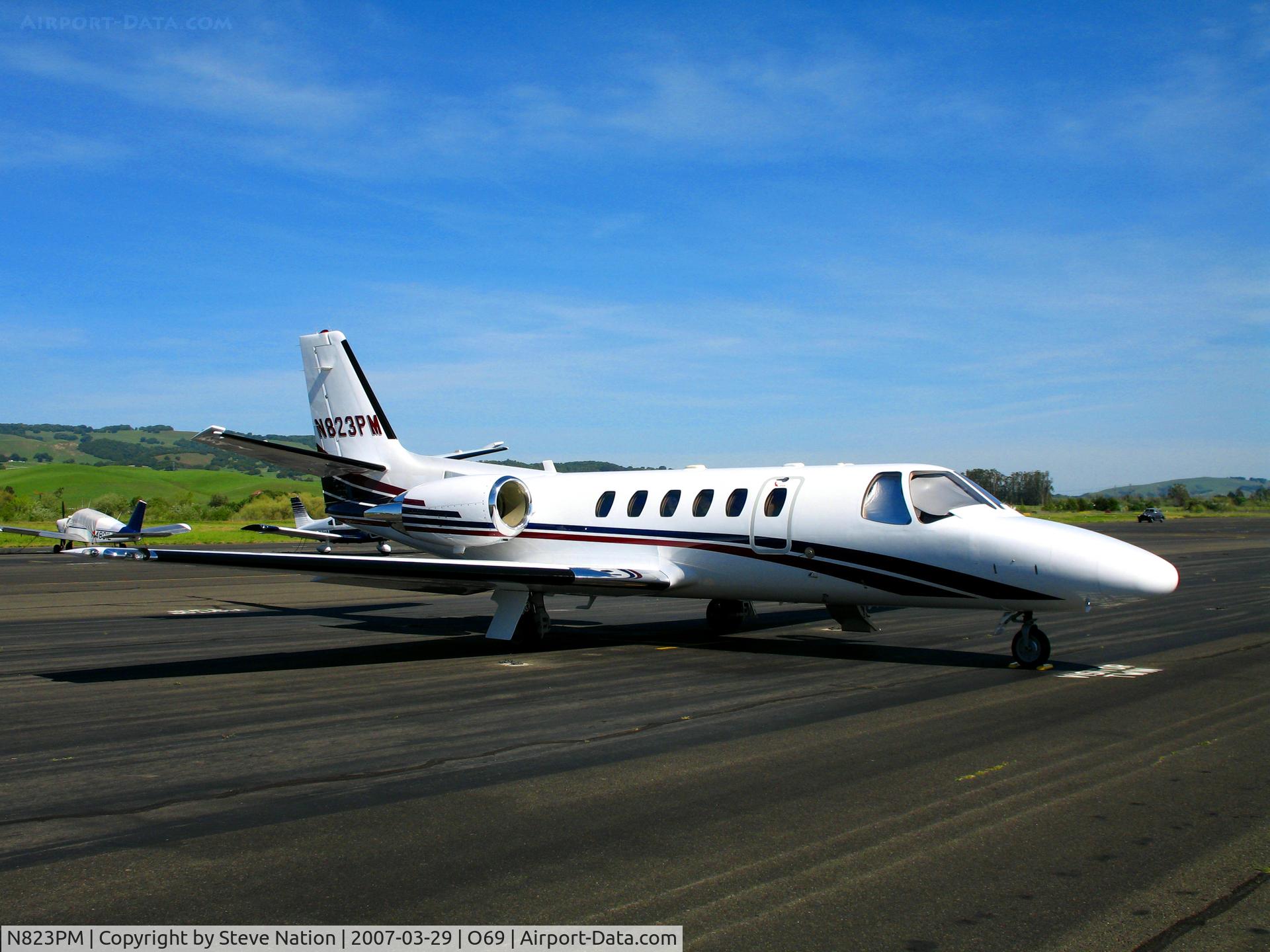 N823PM, 2003 Cessna 550 C/N 550-1064, TBN Group 2003 Cessna 550 @ Petaluma, CA