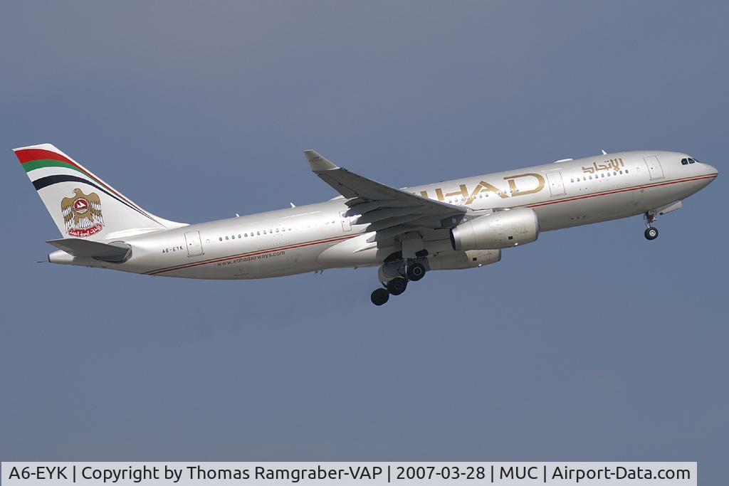 A6-EYK, 2006 Airbus A330-243 C/N 788, Etihad Airways Airbus A300-200