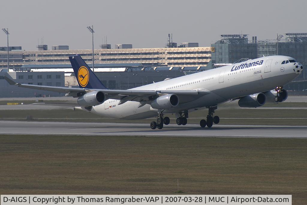 D-AIGS, 1999 Airbus A340-313 C/N 297, Lufthansa Airbus A340-300