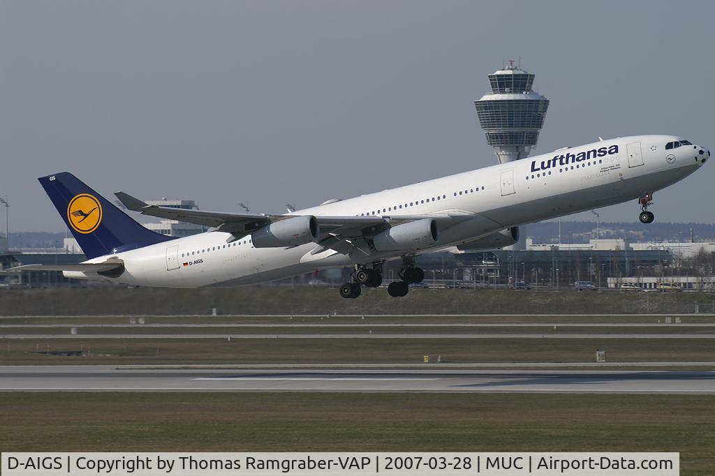 D-AIGS, 1999 Airbus A340-313 C/N 297, Lufthansa Airbus A340-300