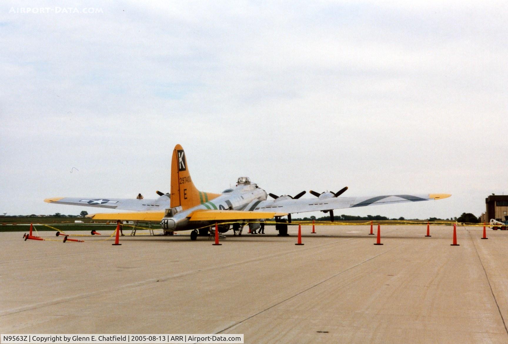 N9563Z, 1944 Boeing B-17G Flying Fortress C/N 32204, On the ramp for display