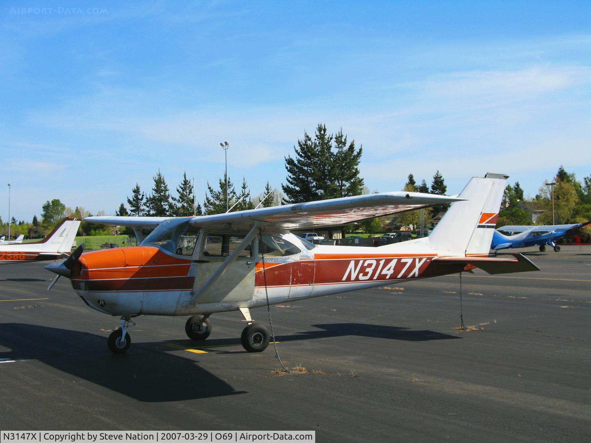 N3147X, 1966 Cessna 172H C/N 17255297, 1966 Cessna 172H visiting from Winnemucca, NV @ Petaluma, CA