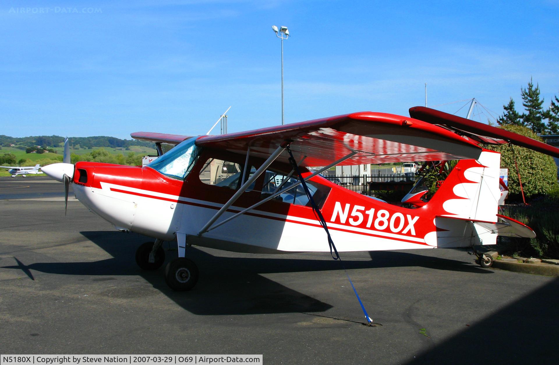 N5180X, 1969 Champion 7KCAB C/N 190, 1969 Champion 7KCAB @ Petaluma, CA