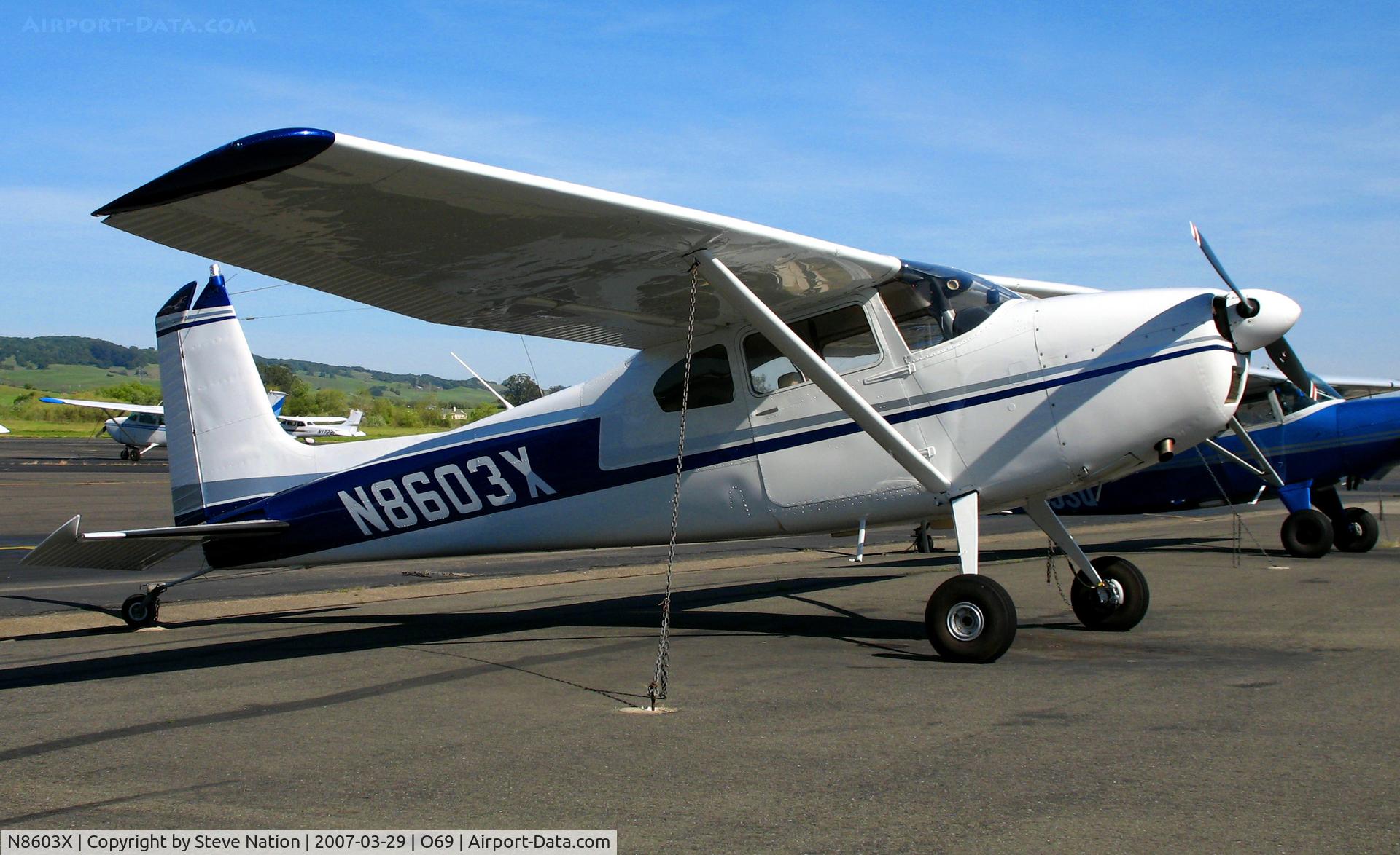 N8603X, 1961 Cessna 180D C/N 18051003, 1961 Cessna 180D @ Petaluma, CA