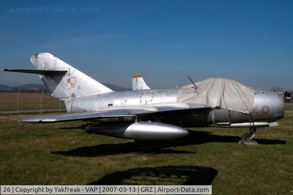 26, Mikoyan-Gurevich MiG-29UB C/N N50903027257, ex Polish AF Mikoyan Gurevich MiG 15 