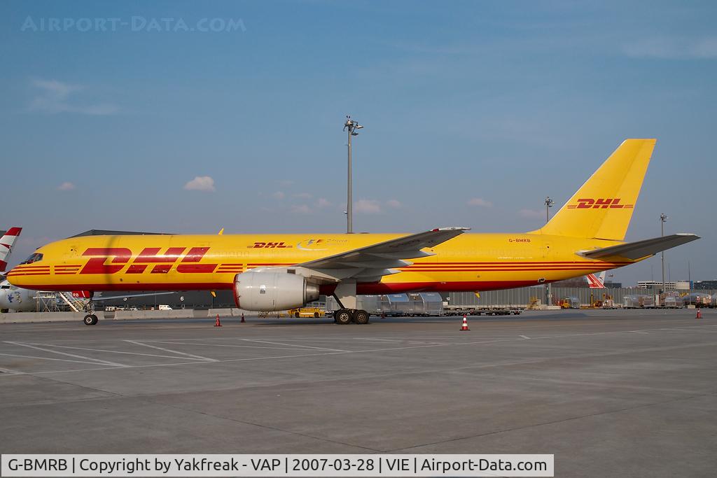G-BMRB, 1987 Boeing 757-236/SF C/N 23975, European Air Transport Boeing 757-200 in DHL colors
