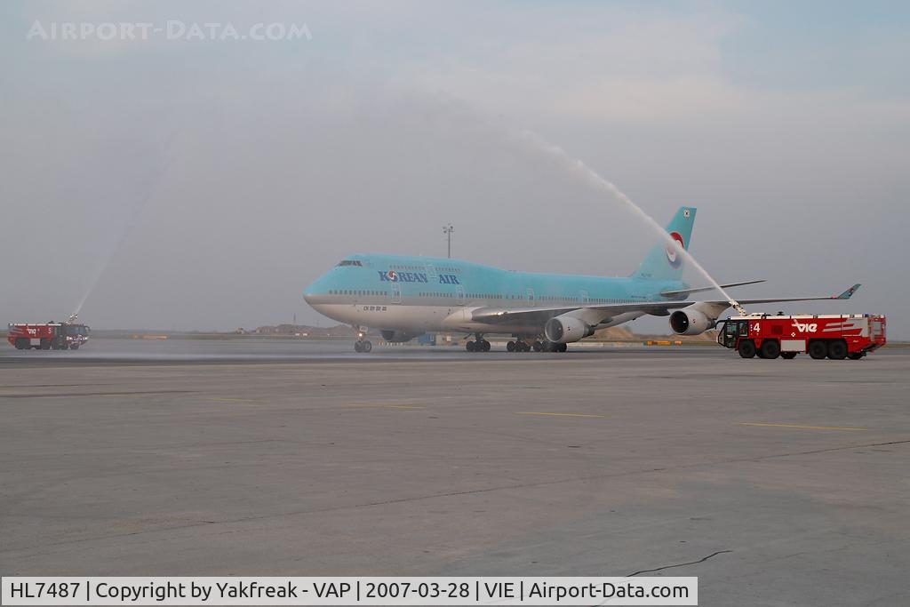 HL7487, 1992 Boeing 747-4B5 C/N 26393, Korean Air Boeing 747-400