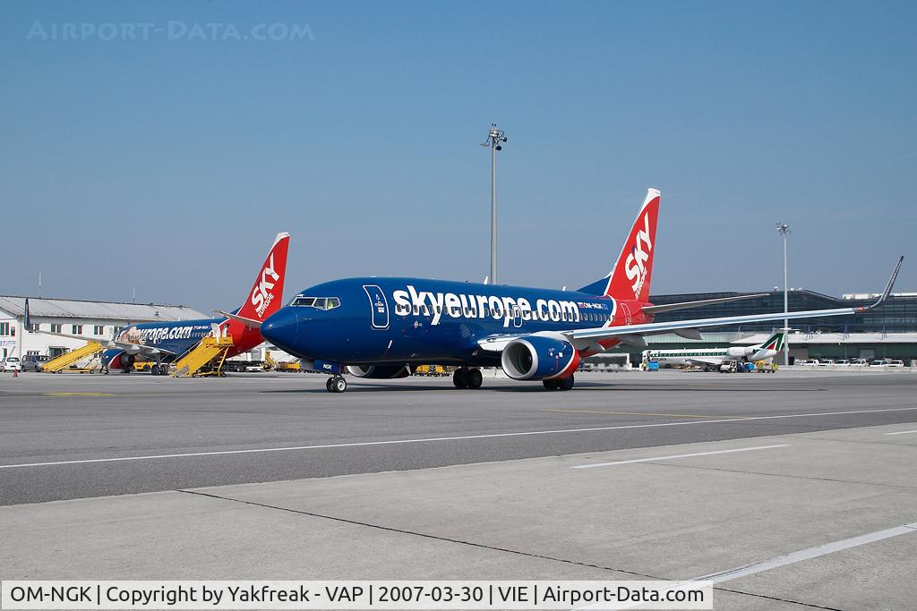 OM-NGK, 2007 Boeing 737-76N C/N 34756/2208, Sky Europe Boeing 737-700