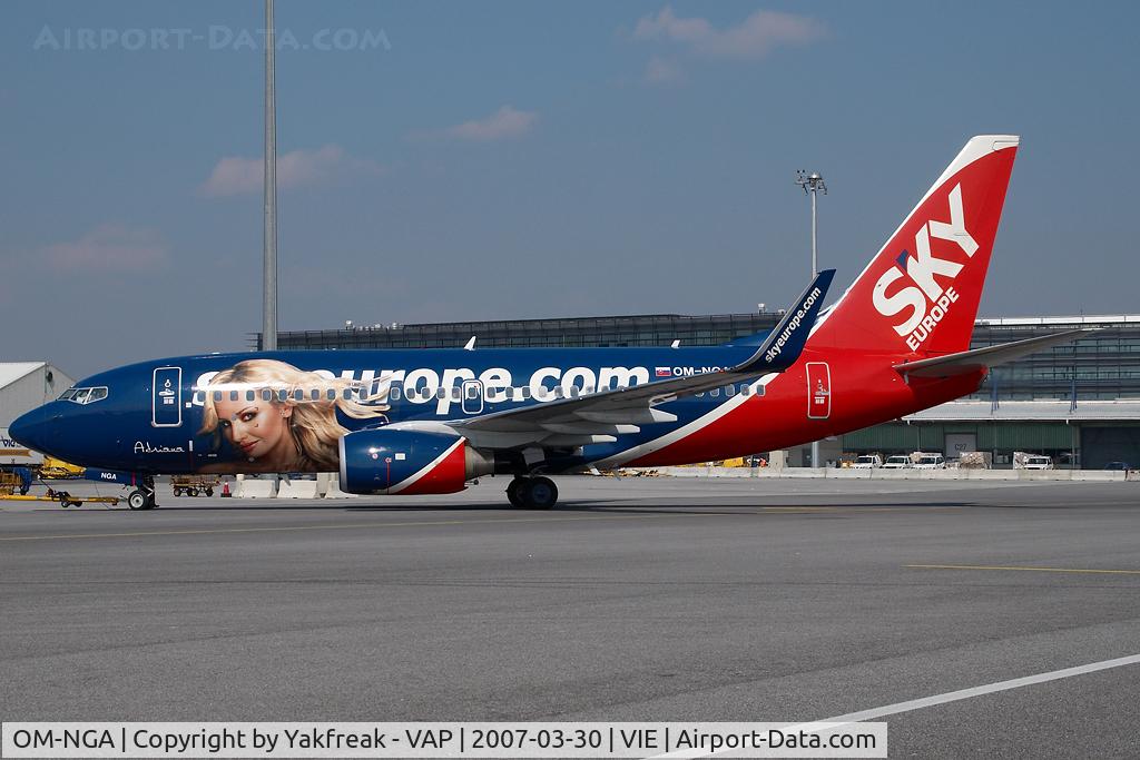 OM-NGA, 2006 Boeing 737-76N C/N 32684, Sky Europe Boeing 737-700