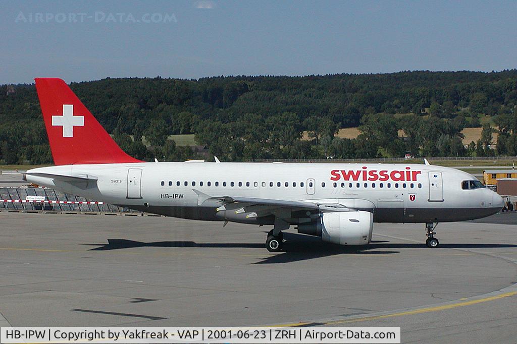 HB-IPW, 1996 Airbus A319-112 C/N 588, Swissair Airbus A319