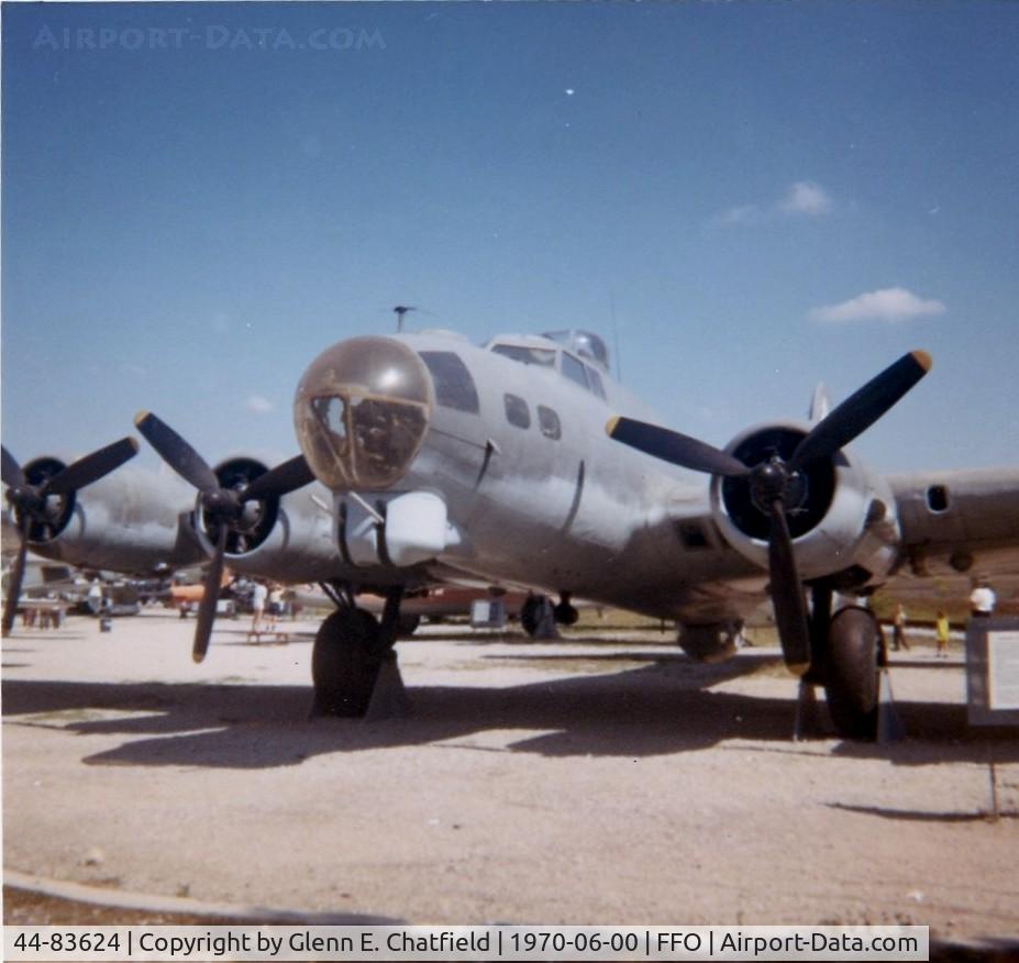 44-83624, 1944 Boeing B-17G-90-DL Flying Fortress C/N 32265, B-17G in front of the old Air Force Museum in Fairborn, OH.  Now at Dover AFB, DE