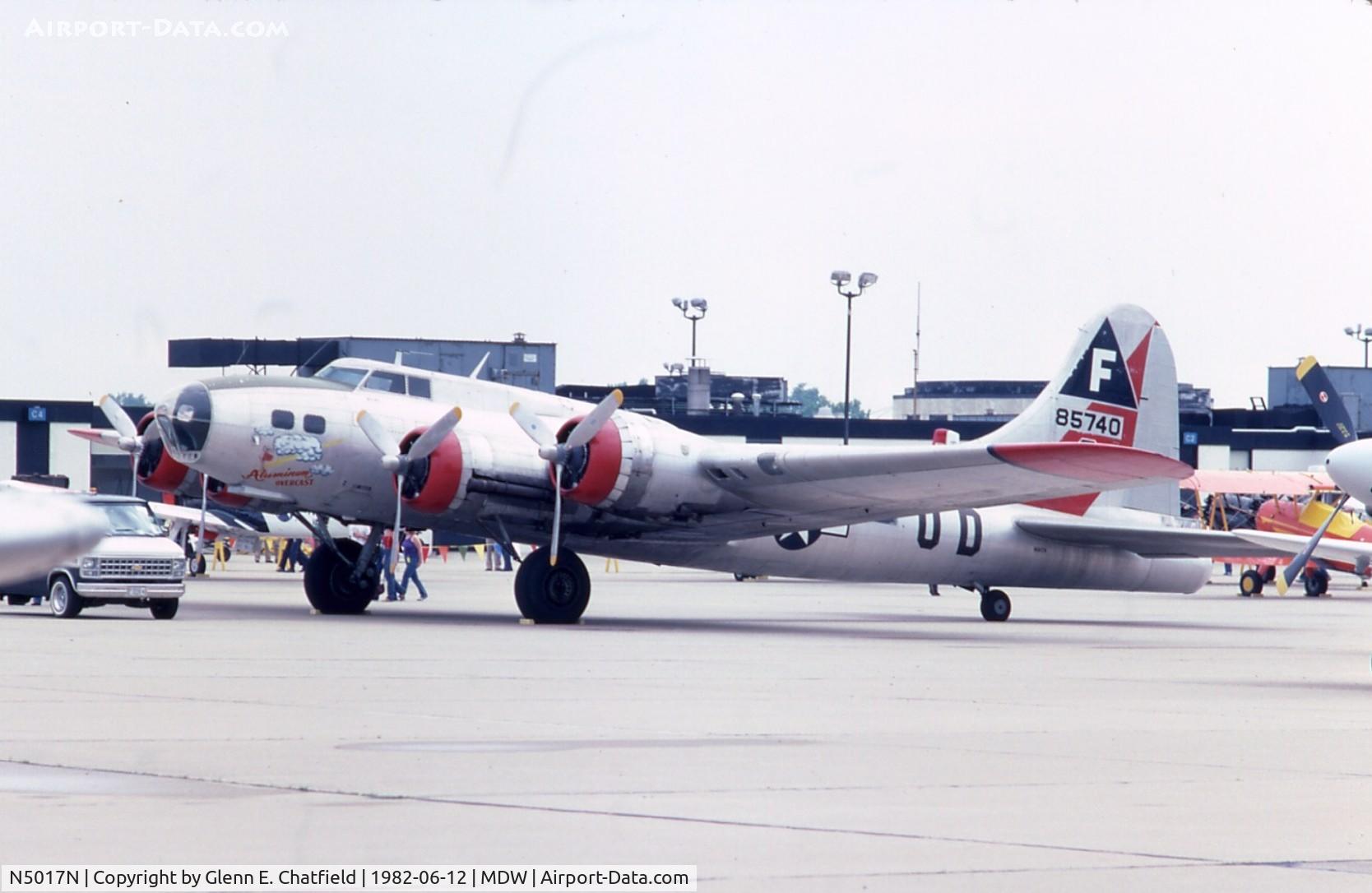 N5017N, 1944 Lockheed/Vega (Boeing) B-17G-105-VE Flying Fortress C/N 8649, Aluminum Overcast before turrets