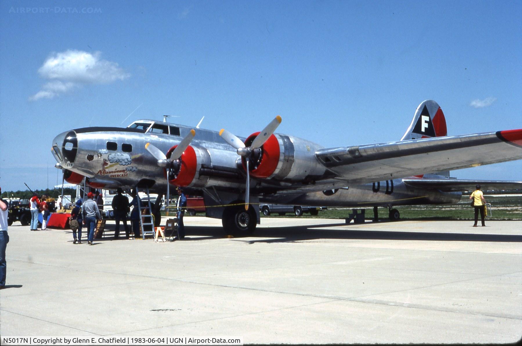 N5017N, 1944 Lockheed/Vega (Boeing) B-17G-105-VE Flying Fortress C/N 8649, Aluminum Overcast before turrets