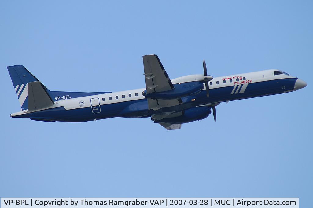 VP-BPL, 1995 Saab 2000 C/N 2000-029, Polet Flight Saab 2000