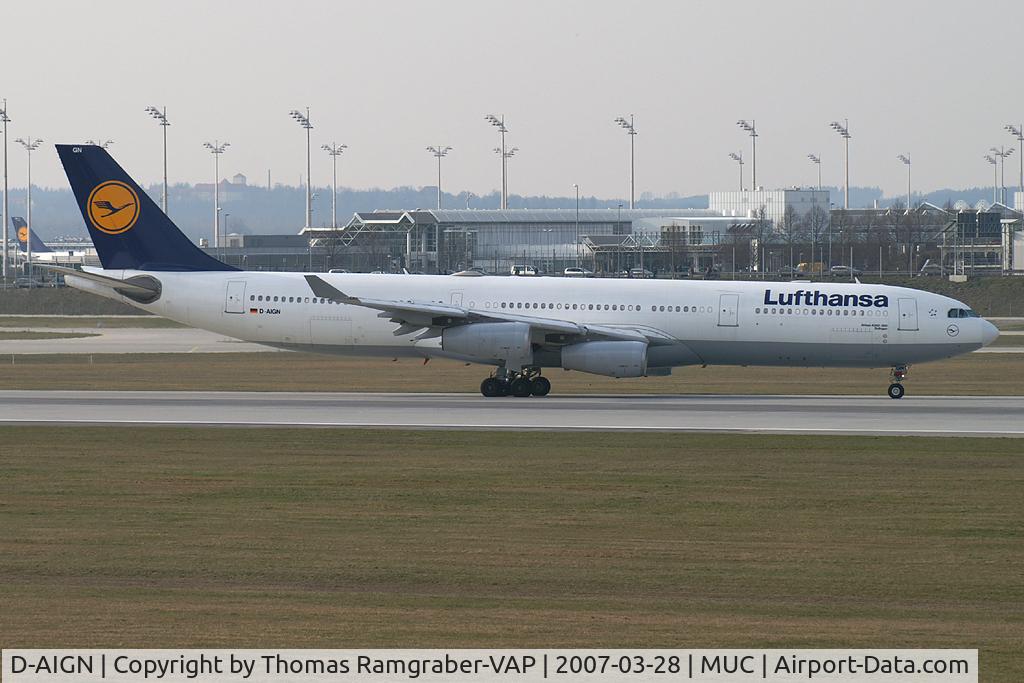 D-AIGN, 1998 Airbus A340-313 C/N 213, Lufthansa Airbus A340-300