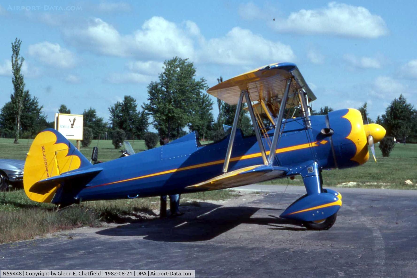 N59448, 1944 Boeing A75N1(PT17) C/N 75-2115, Getting ready for my ride