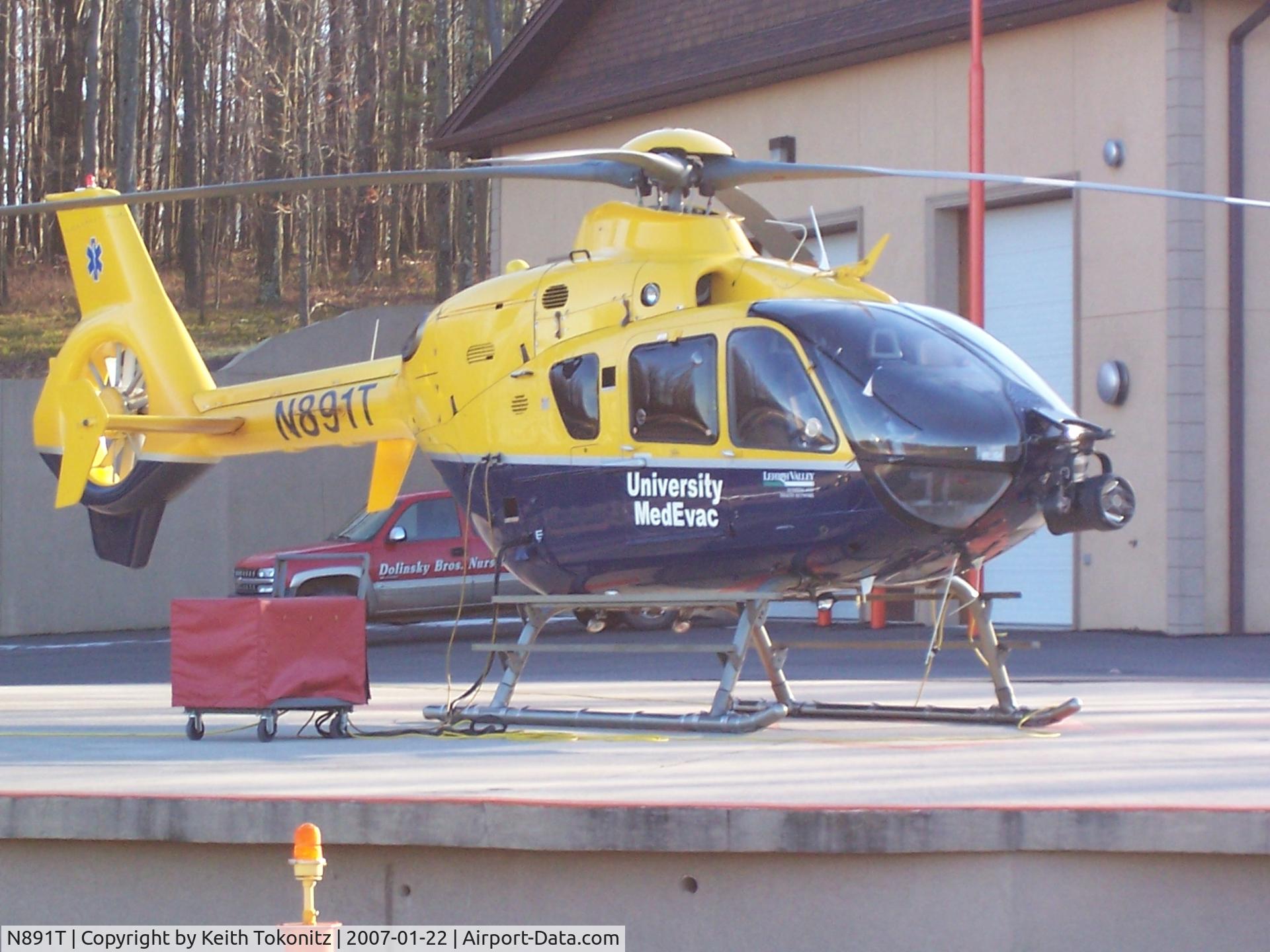 N891T, 1998 Eurocopter EC-135T-1 C/N 0051, University MedEvac 4, Carbin County Pa.  Lehigh Valley Hospital and Health Network