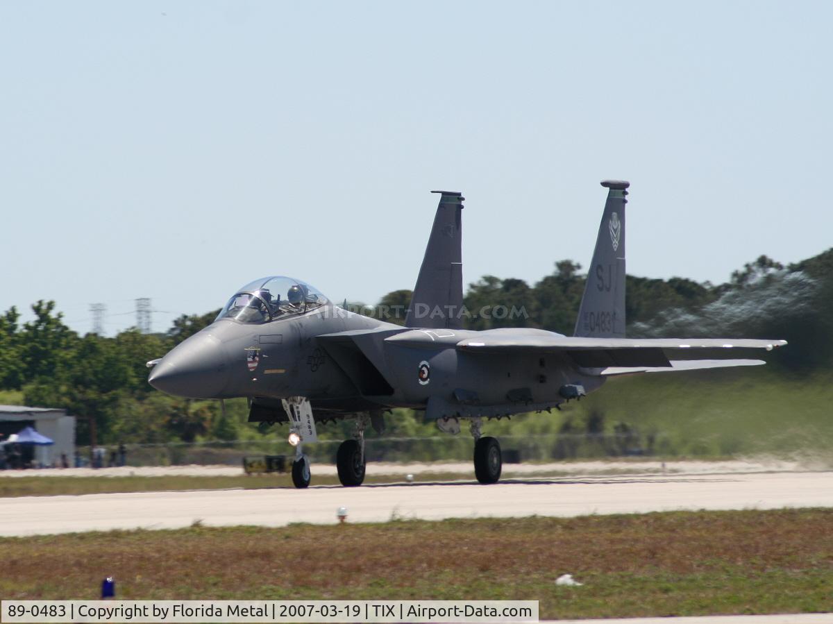 89-0483, 1989 McDonnell Douglas F-15E Strike Eagle C/N 1136/E111, F-15E