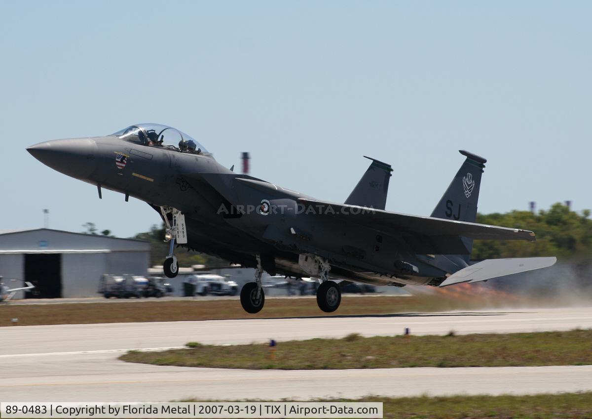 89-0483, 1989 McDonnell Douglas F-15E Strike Eagle C/N 1136/E111, F-15E