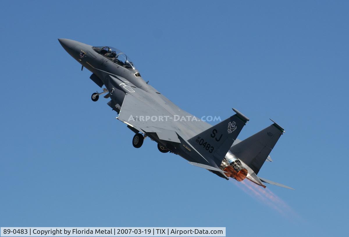 89-0483, 1989 McDonnell Douglas F-15E Strike Eagle C/N 1136/E111, F-15E