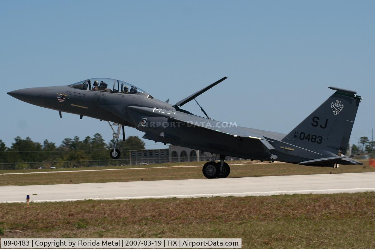 89-0483, 1989 McDonnell Douglas F-15E Strike Eagle C/N 1136/E111, F-15E