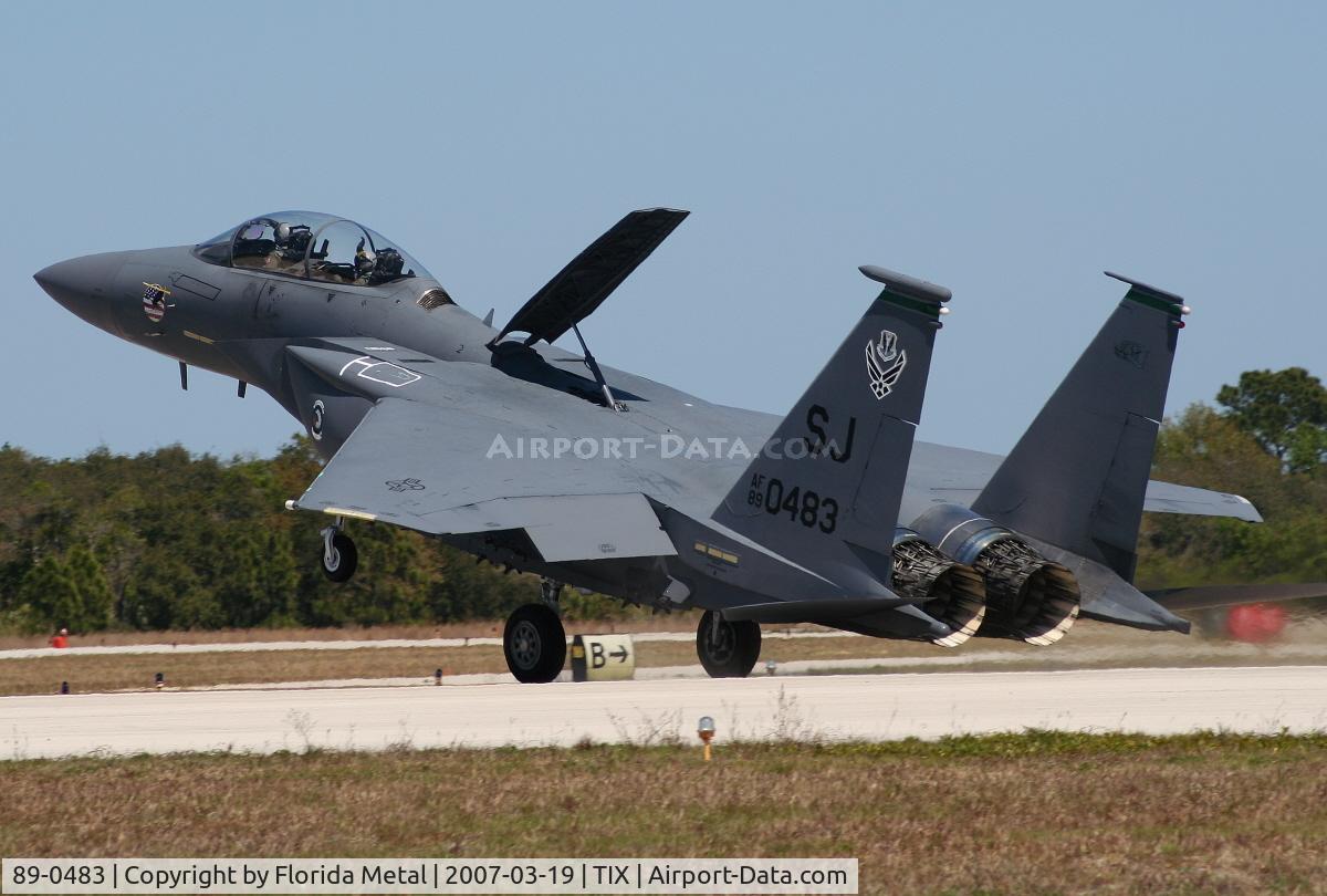 89-0483, 1989 McDonnell Douglas F-15E Strike Eagle C/N 1136/E111, F-15E