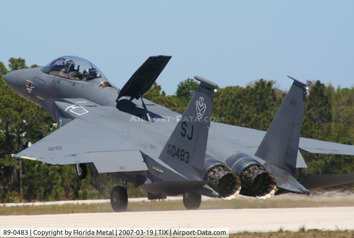 89-0483, 1989 McDonnell Douglas F-15E Strike Eagle C/N 1136/E111, F-15E